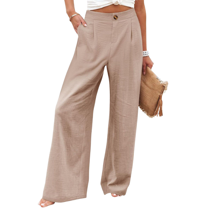 PERNILLE™ – Relaxed High-Waist Wide Leg Trousers | Elina Dublin