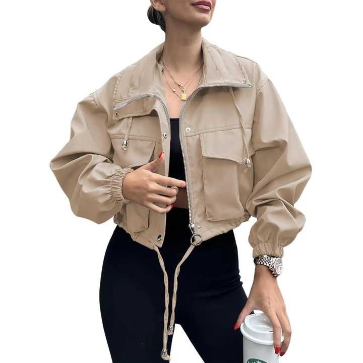 HELENA™ – Sleek Zip-Up Windbreaker Jacket | Elina Dublin