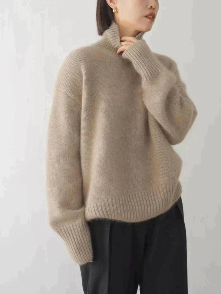 Mia - Cashmere Turtleneck Sweater | Elina Dublin