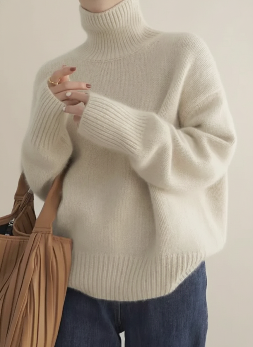 Sarah | Roll-Neck Jumper — Elina Dublin