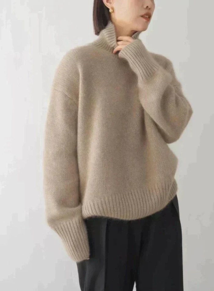 Sarah | Roll-Neck Jumper — Elina Dublin