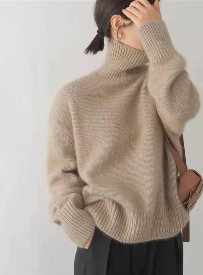 Sarah | Roll-Neck Jumper — Elina Dublin