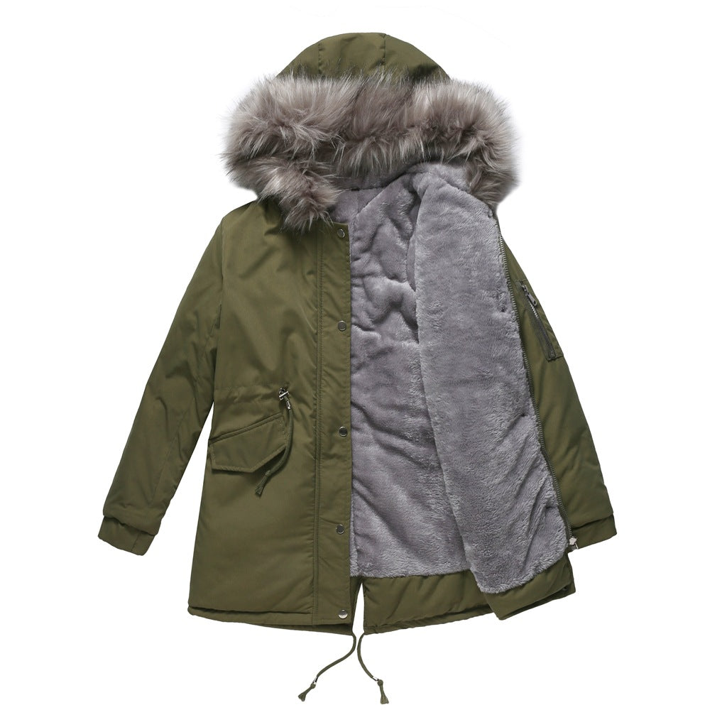 MARINA™ | Warm Velvet-Trimmed Parka | Elina Dublin