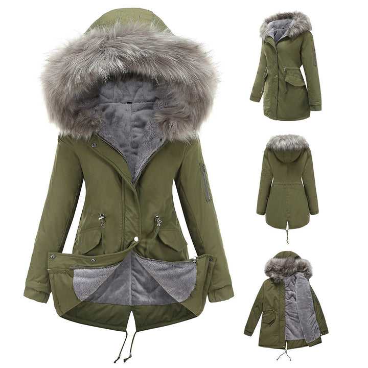 MARINA™ | Warm Velvet-Trimmed Parka | Elina Dublin