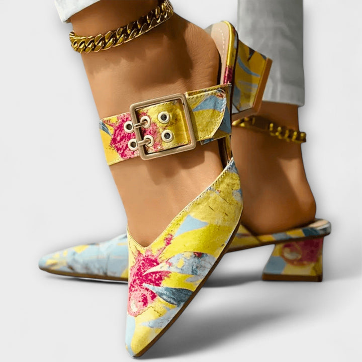 Doirdhonn - Comfort Twotone Heels | Elina Dublin