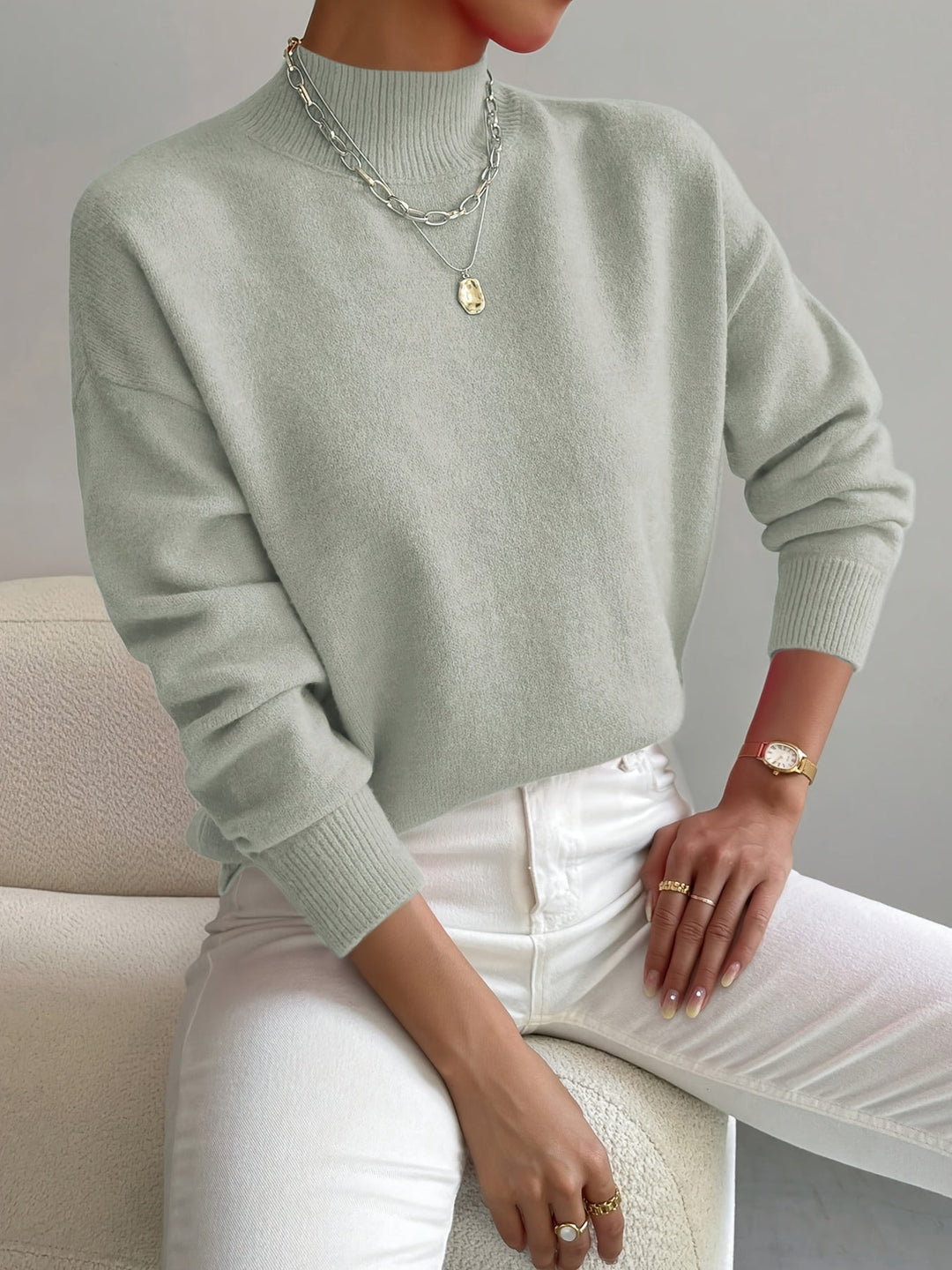 Hannah | Roll-Neck Jumper — Elina Dublin