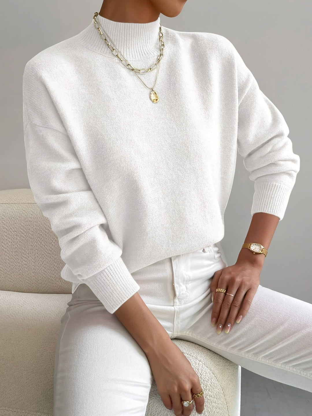 Hannah | Roll-Neck Jumper — Elina Dublin
