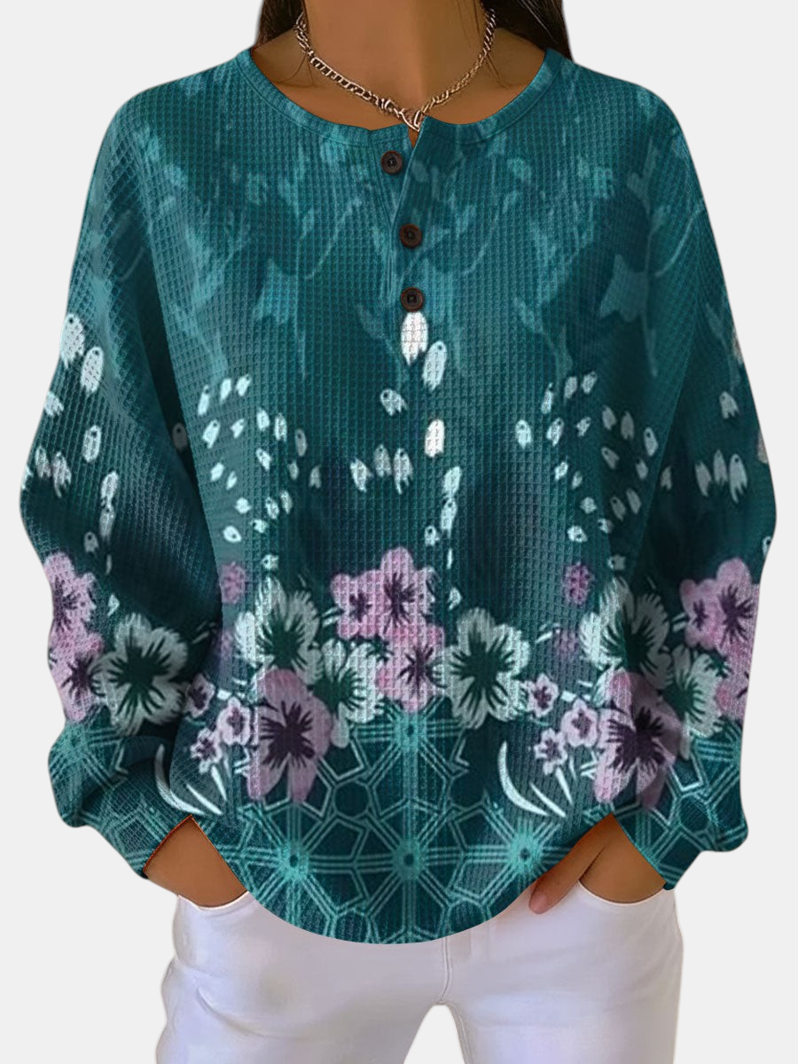 Nora - Floral Design Sweater | Elina Dublin