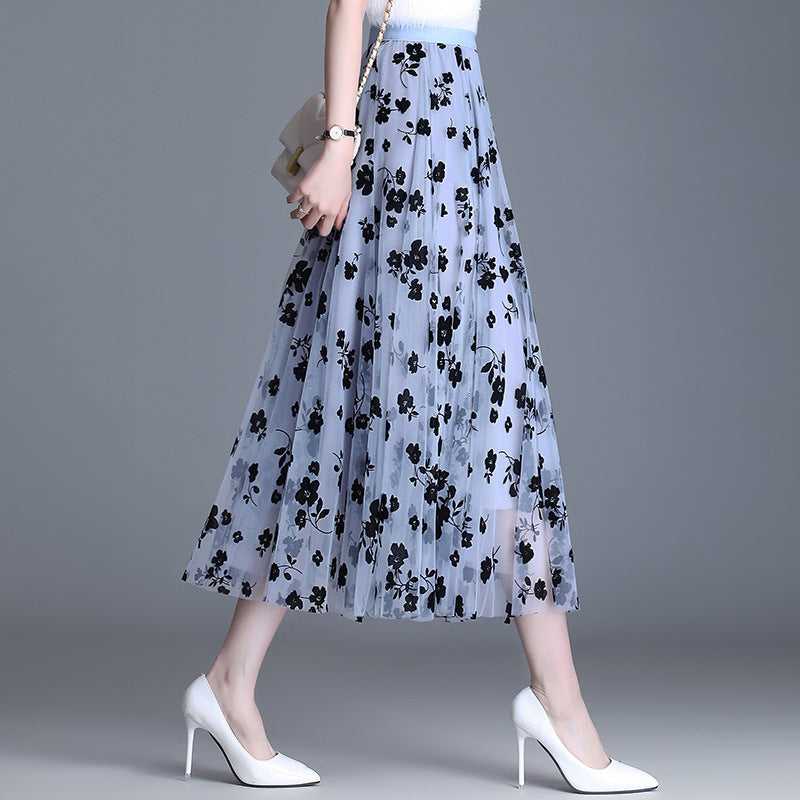 ADELINE™ – Chic Floral Midi Skirt | Elina Dublin