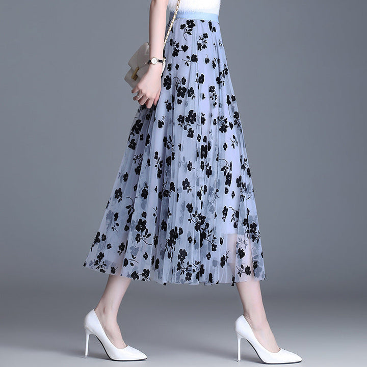 ADELINE™ – Chic Floral Midi Skirt | Elina Dublin