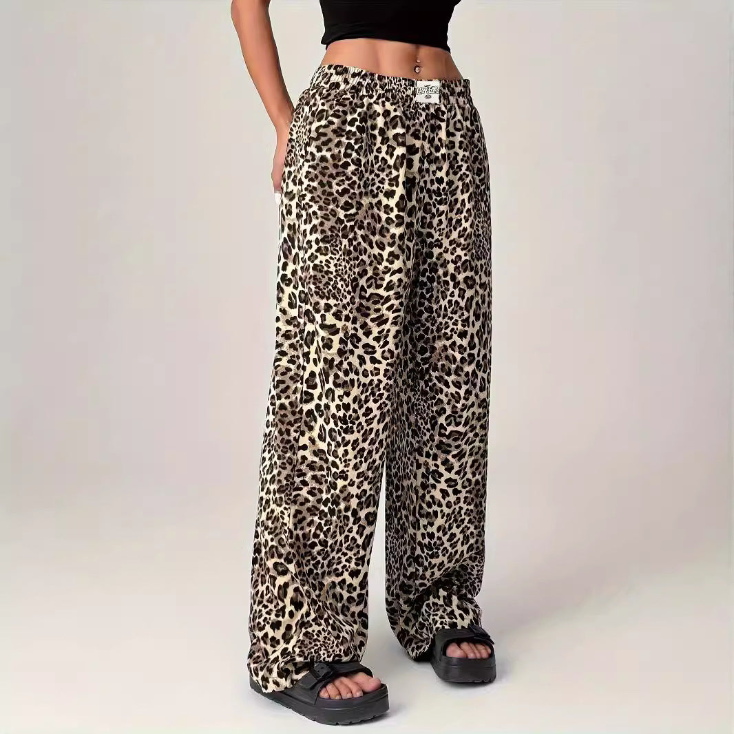 LIEZEL™ – Comfy Straight-Leg Leopard Print Pants | Elina Dublin