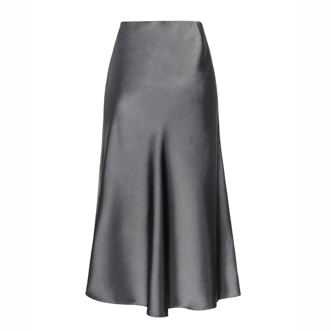 KEITH™ - Elegant High Waist Side Slit Midi Skirt | Elina Dublin