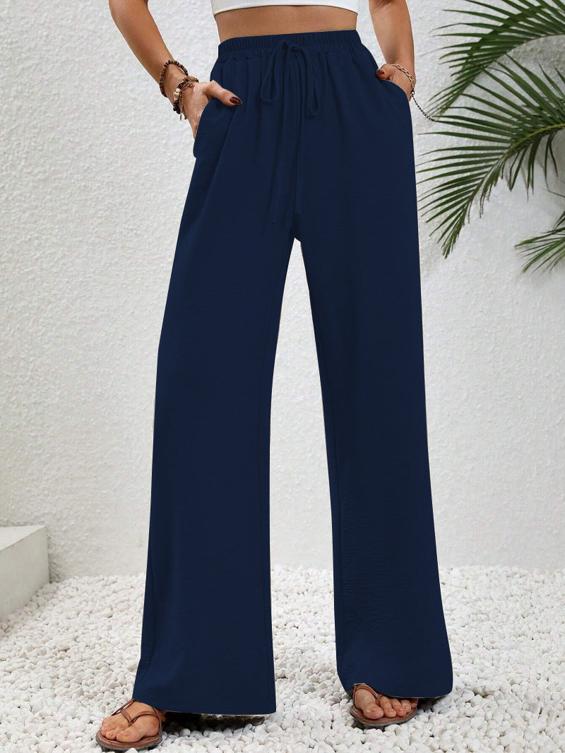 NIKU™ - Casual Wide Leg Drawstring Pants | Elina Dublin
