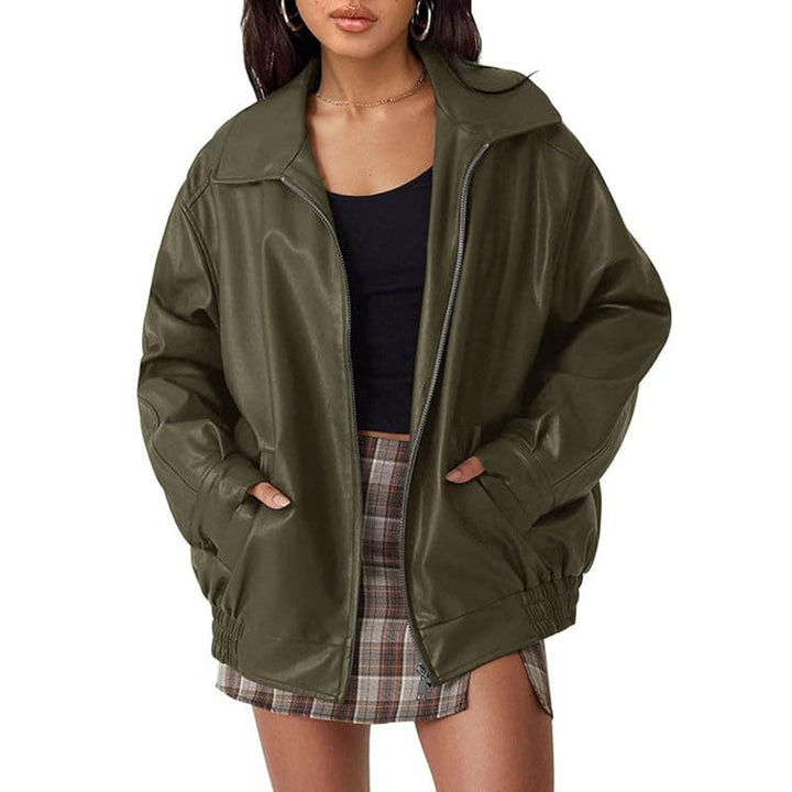 BRIONY™ - Stylish Oversized Motorcycle Jacket | Elina Dublin