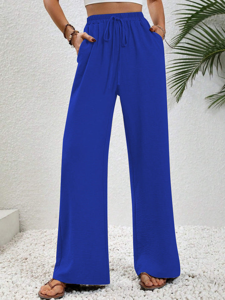 NIKU™ - Casual Wide Leg Drawstring Pants | Elina Dublin