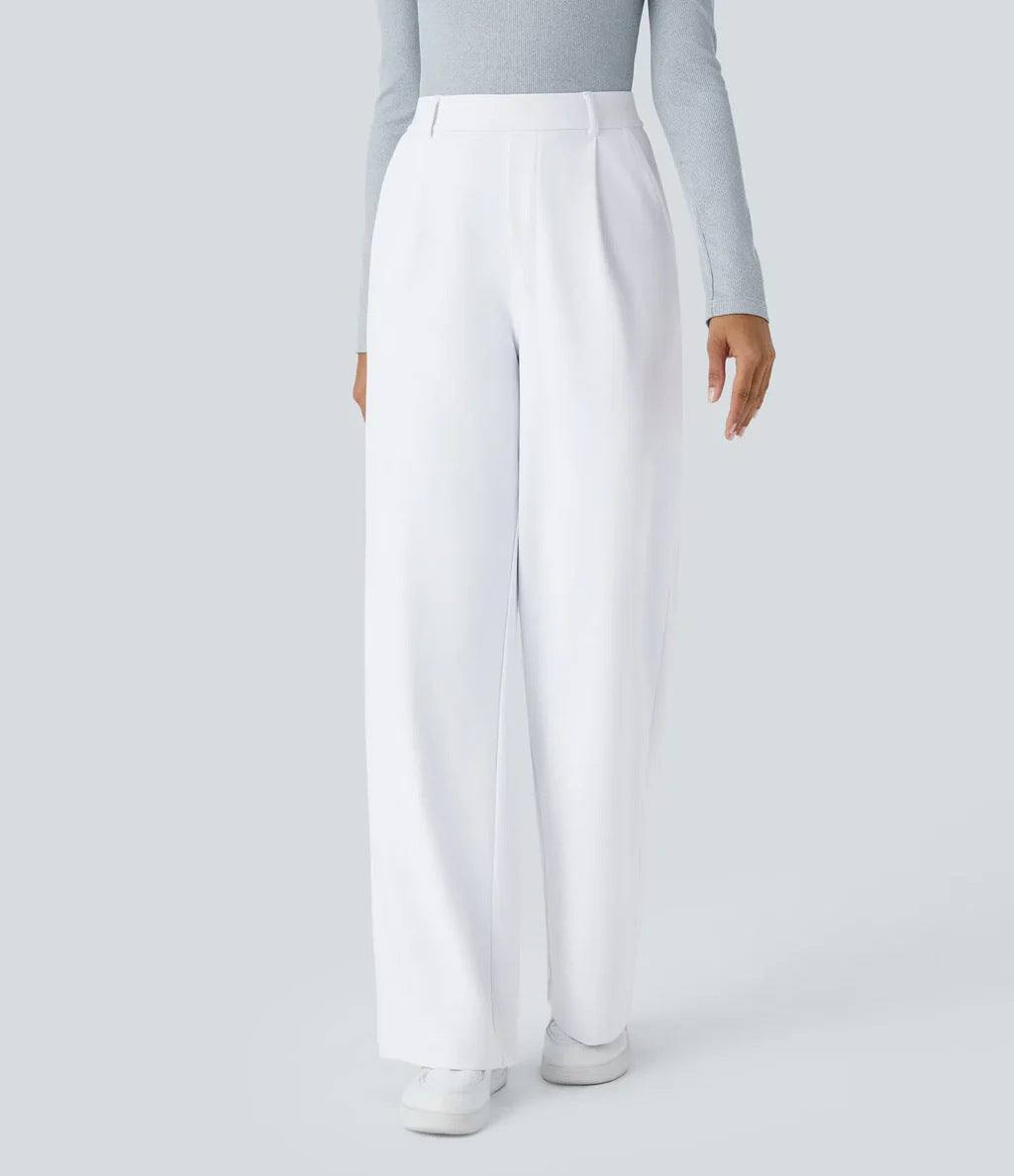 CHARMIE™ - Casual High Waist Straight Leg Pants | Elina Dublin