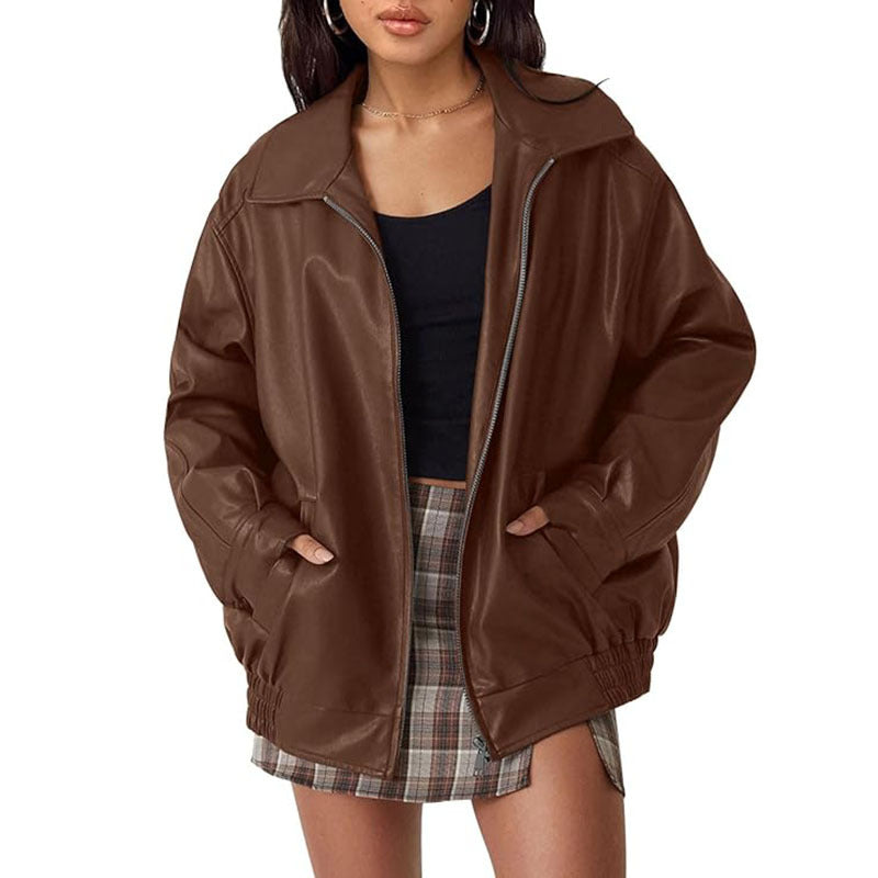 BRIONY™ - Stylish Oversized Motorcycle Jacket | Elina Dublin