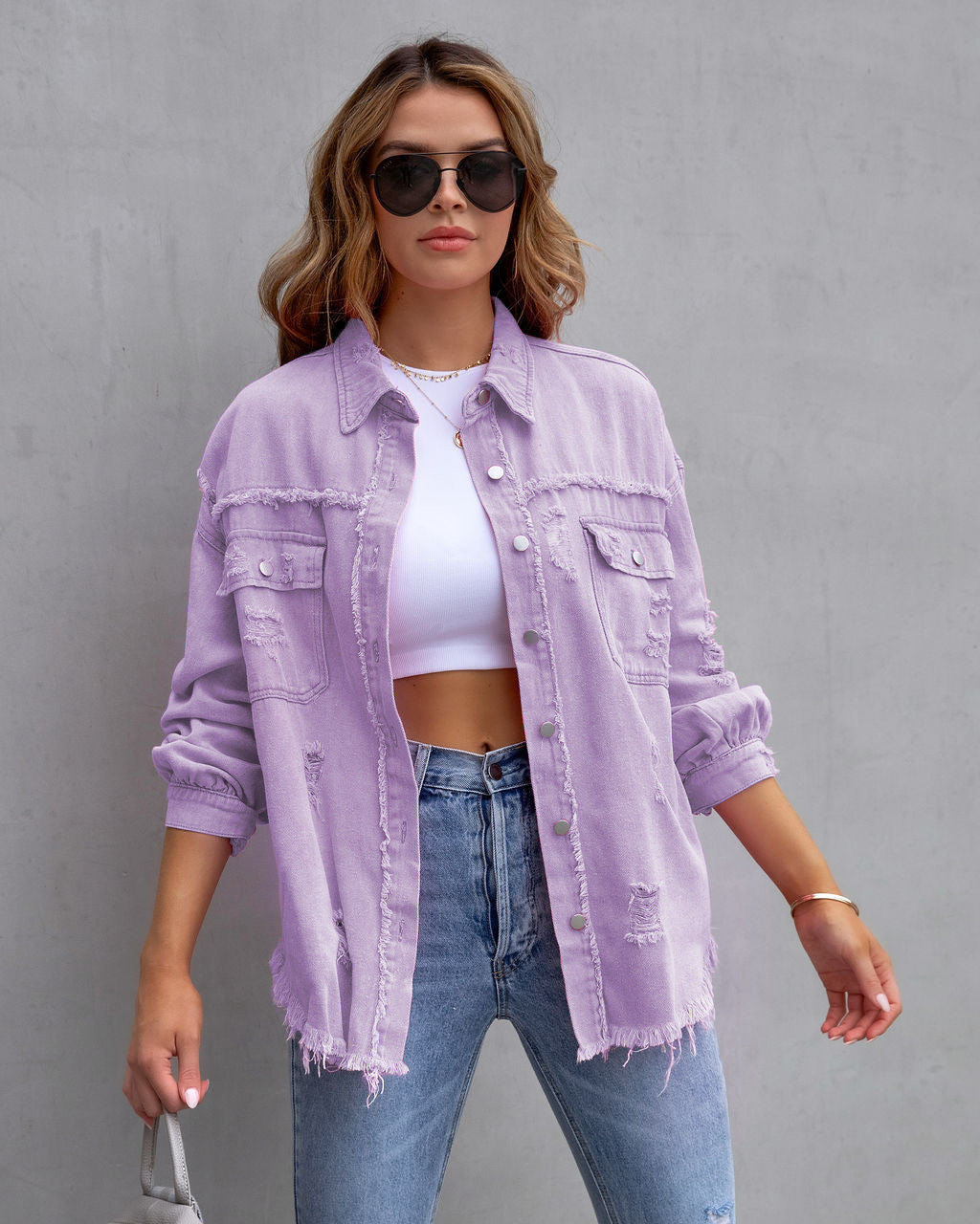 EUGENIA™ – Relaxed Drop Shoulder Collared Jacket | Elina Dublin