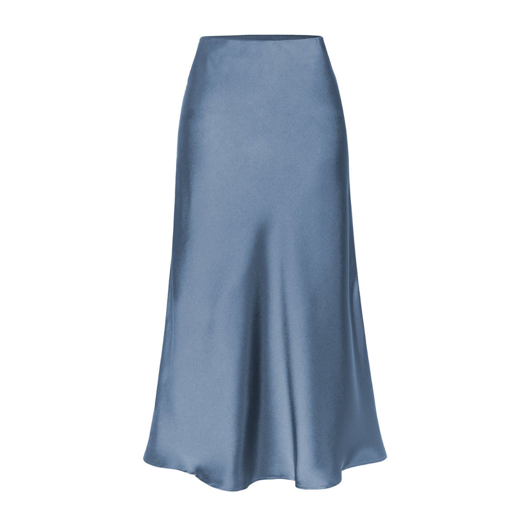 KEITH™ - Elegant High Waist Side Slit Midi Skirt | Elina Dublin