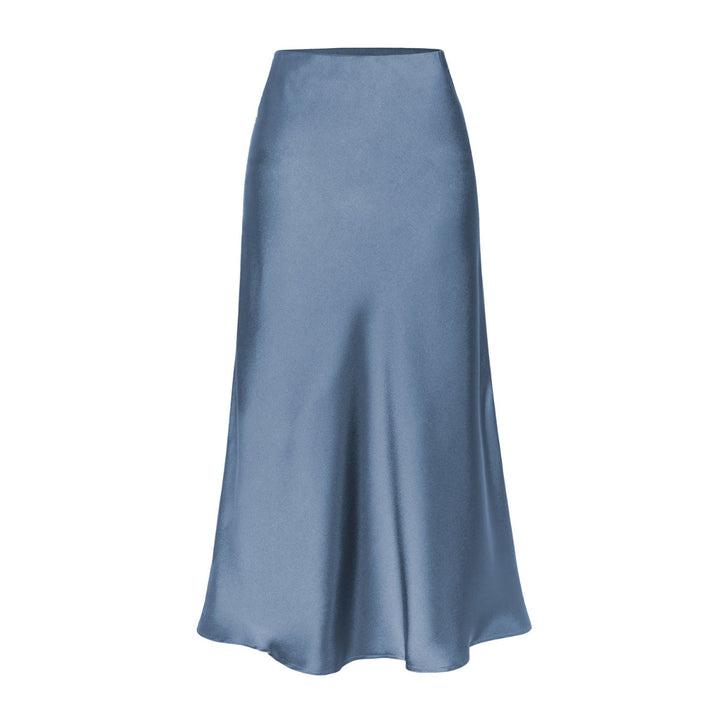 KEITH™ - Elegant High Waist Side Slit Midi Skirt | Elina Dublin