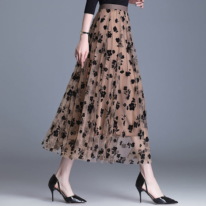 ADELINE™ – Chic Floral Midi Skirt | Elina Dublin