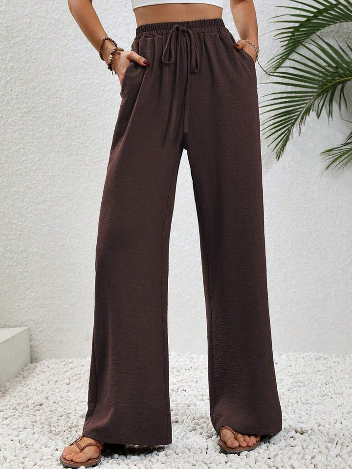 NIKU™ - Casual Wide Leg Drawstring Pants | Elina Dublin