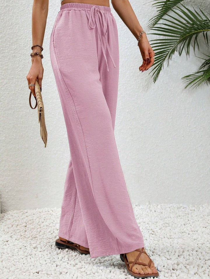 NIKU™ - Casual Wide Leg Drawstring Pants | Elina Dublin