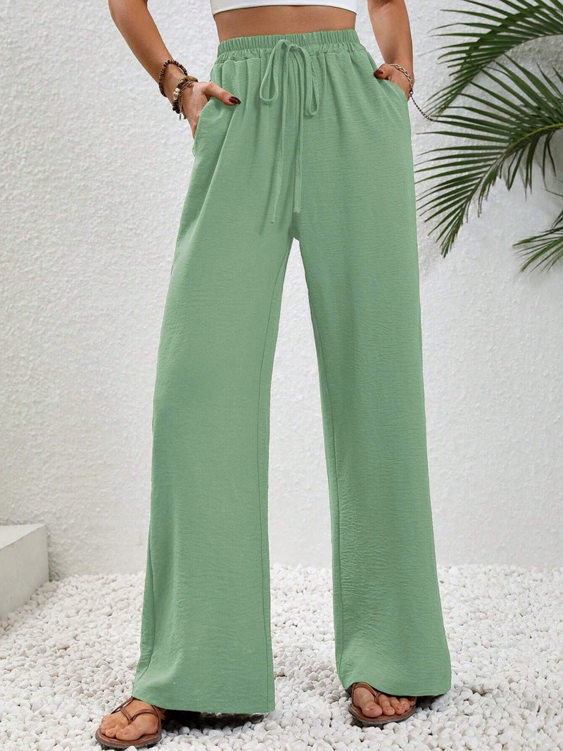 NIKU™ - Casual Wide Leg Drawstring Pants | Elina Dublin