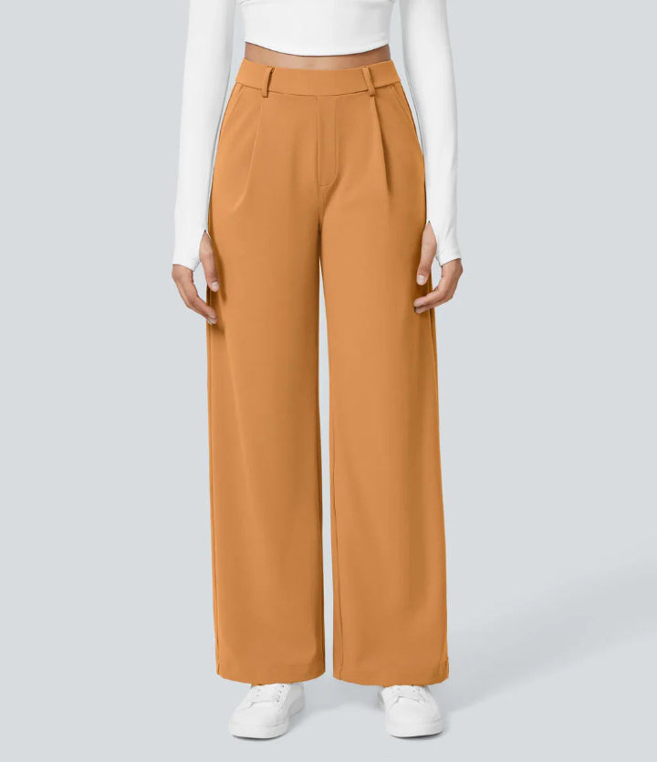 MONAH™ - Casual Wide Leg Minimalist Trouser | Elina Dublin