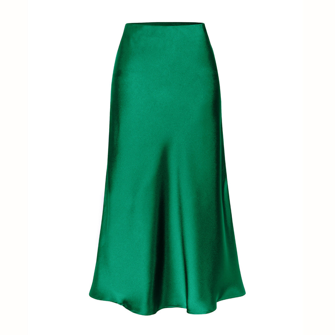 KEITH™ - Elegant High Waist Side Slit Midi Skirt | Elina Dublin