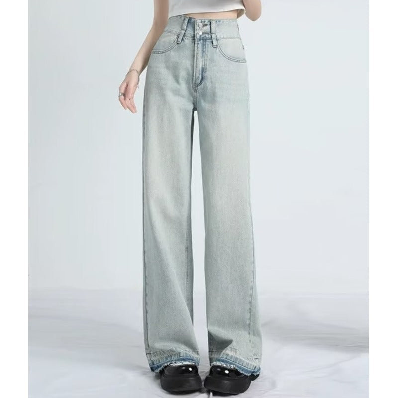 MAVINA™ – Summer Loose Fit Hem Jeans | Elina Dublin