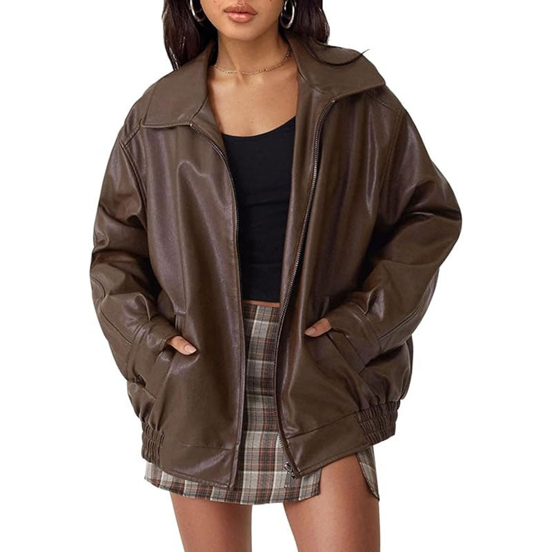 BRIONY™ - Stylish Oversized Motorcycle Jacket | Elina Dublin
