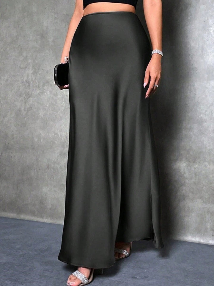 FIONA™ - Satin High-Waist Skirt | Elina Dublin
