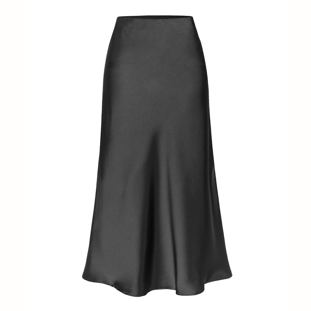 KEITH™ - Elegant High Waist Side Slit Midi Skirt | Elina Dublin