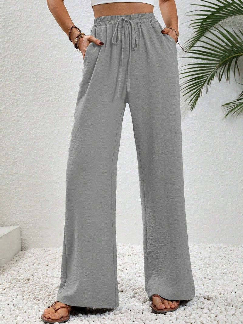 NIKU™ - Casual Wide Leg Drawstring Pants | Elina Dublin