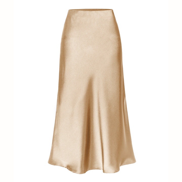 KEITH™ - Elegant High Waist Side Slit Midi Skirt | Elina Dublin