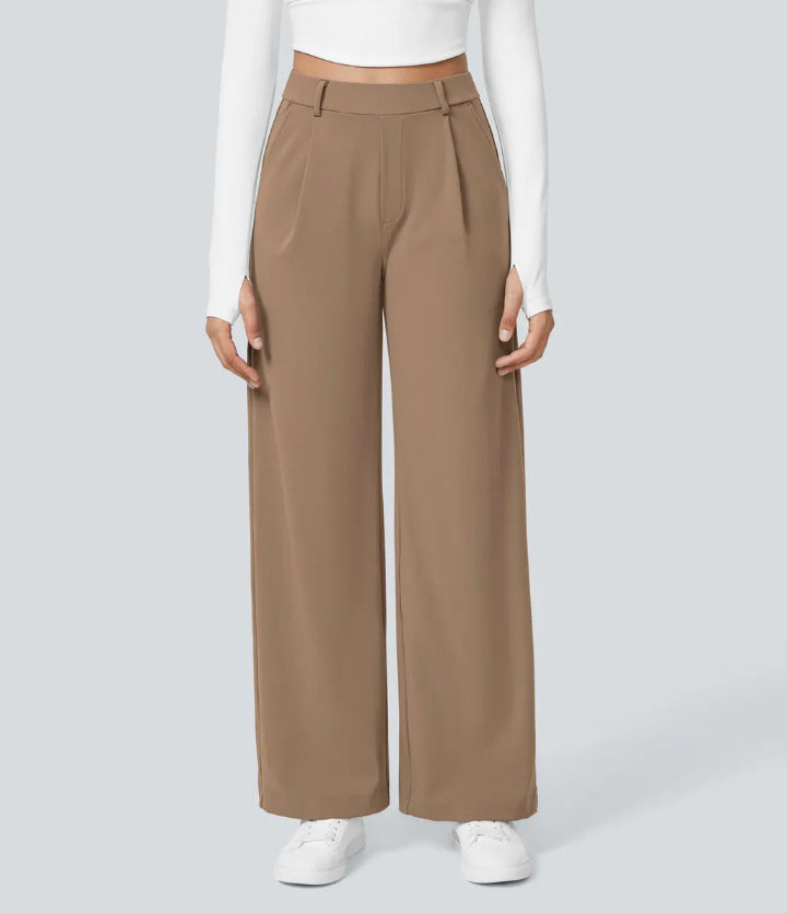 MONAH™ - Casual Wide Leg Minimalist Trouser | Elina Dublin