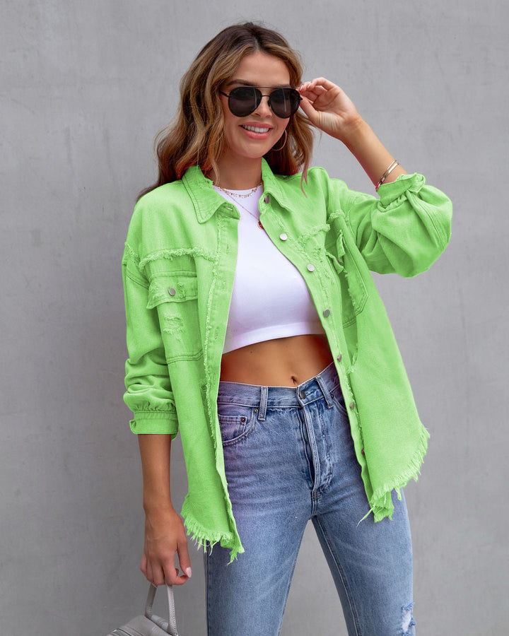 EUGENIA™ – Relaxed Drop Shoulder Collared Jacket | Elina Dublin