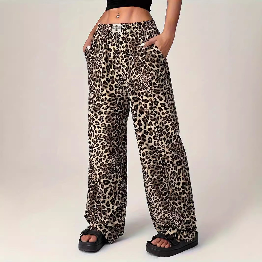 LIEZEL™ – Comfy Straight-Leg Leopard Print Pants | Elina Dublin