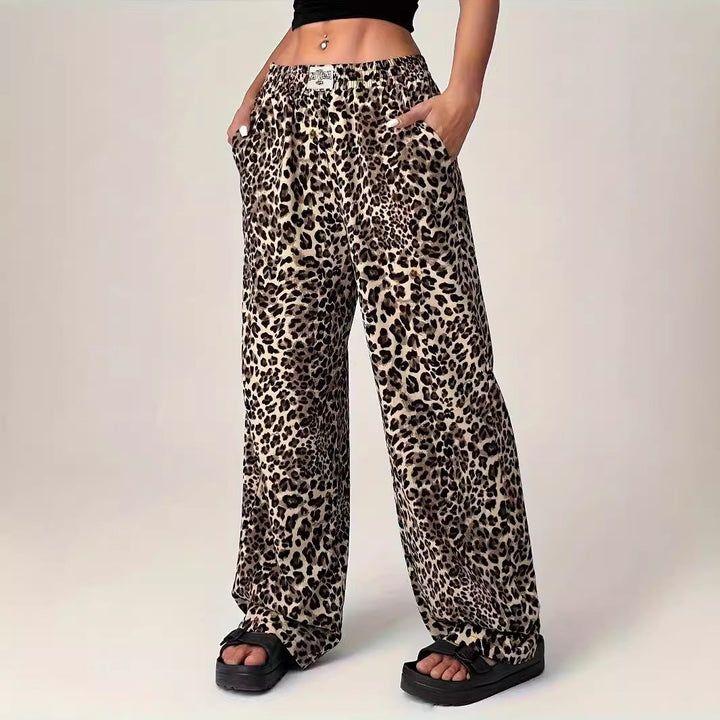 LIEZEL™ – Comfy Straight-Leg Leopard Print Pants | Elina Dublin