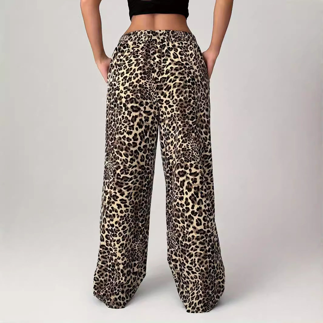LIEZEL™ – Comfy Straight-Leg Leopard Print Pants | Elina Dublin
