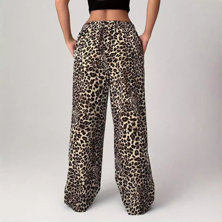 LIEZEL™ – Comfy Straight-Leg Leopard Print Pants | Elina Dublin
