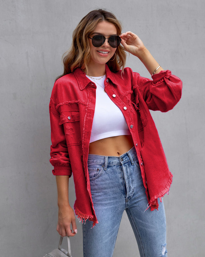 EUGENIA™ – Relaxed Drop Shoulder Collared Jacket | Elina Dublin
