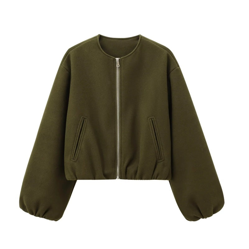 ARMINDA™ – Casual Balloon Sleeve Jacket | Elina Dublin
