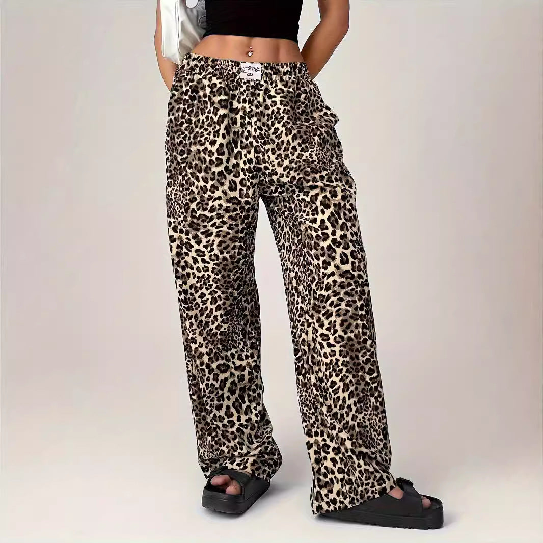 LIEZEL™ – Comfy Straight-Leg Leopard Print Pants | Elina Dublin