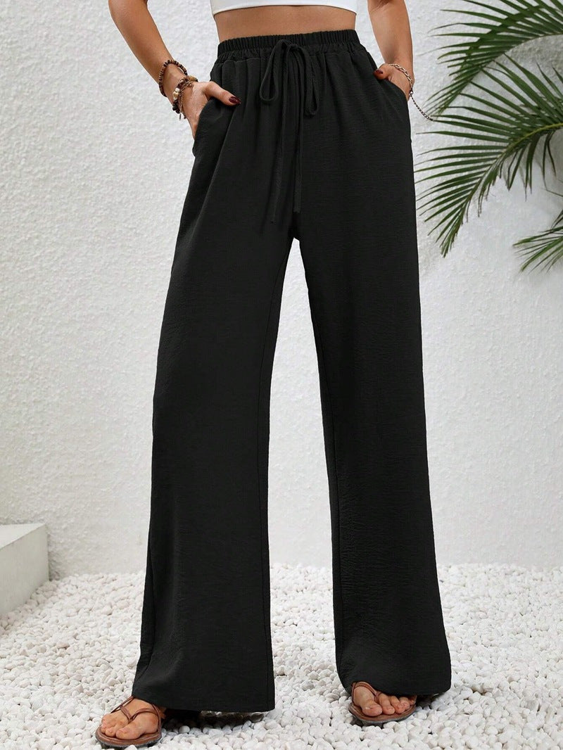 NIKU™ - Casual Wide Leg Drawstring Pants | Elina Dublin