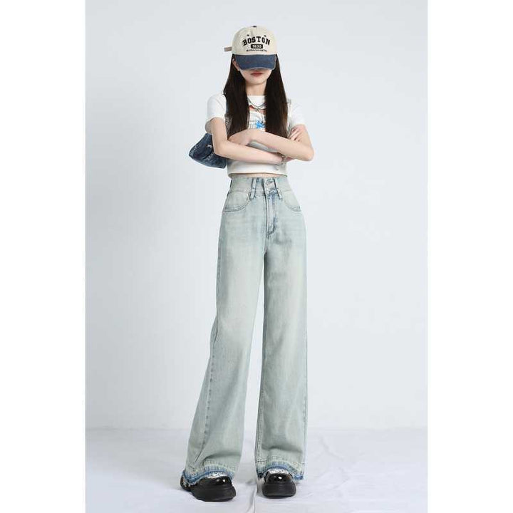 MAVINA™ – Summer Loose Fit Hem Jeans | Elina Dublin