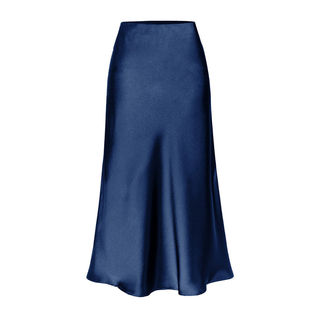 KEITH™ - Elegant High Waist Side Slit Midi Skirt | Elina Dublin