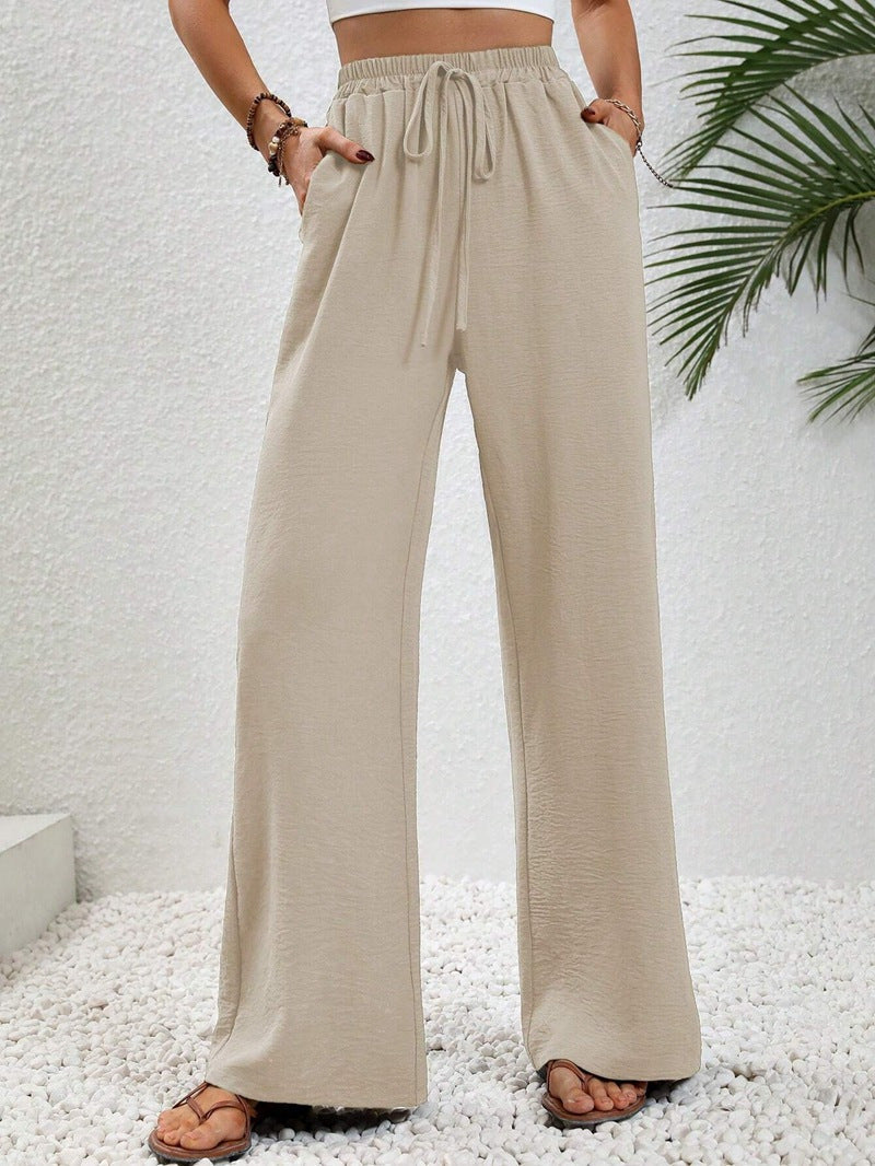 NIKU™ - Casual Wide Leg Drawstring Pants | Elina Dublin