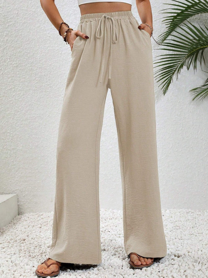 NIKU™ - Casual Wide Leg Drawstring Pants | Elina Dublin